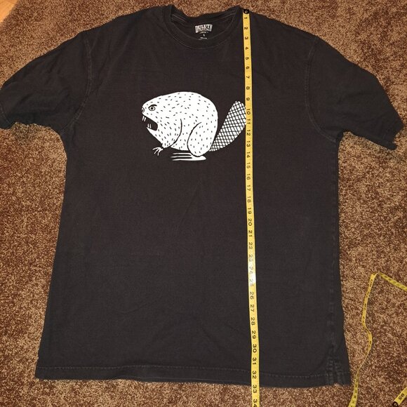 Duluth Trading Company Men's Longtail T Relaxed Fit Angry Beaver Logo T-Shirt L - Picture 2 of 8